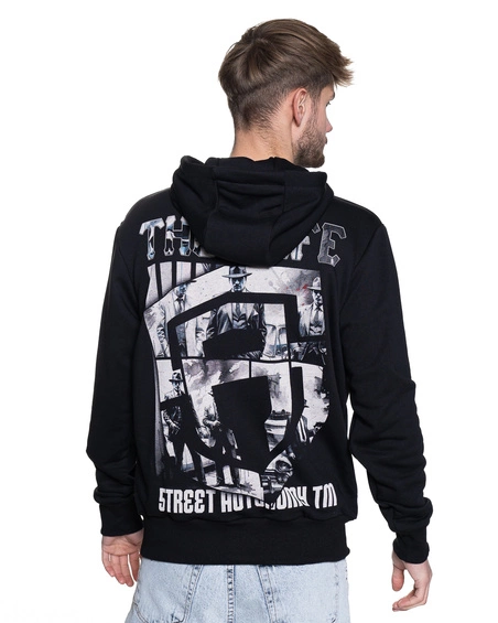 Bluza Z Kapturem Street Autonomy  Thug Czarna