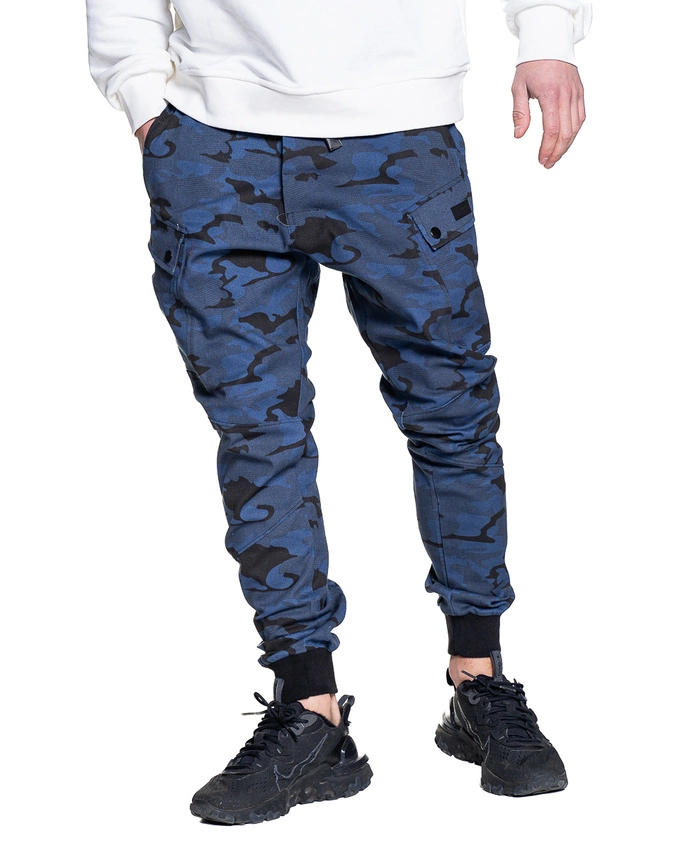 Spodnie Materiałowe Jogger Athletic Time 11103 Granatowe