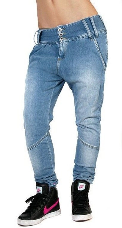 ENDORFINA SPODNIE JEANS CARROT COLOUR