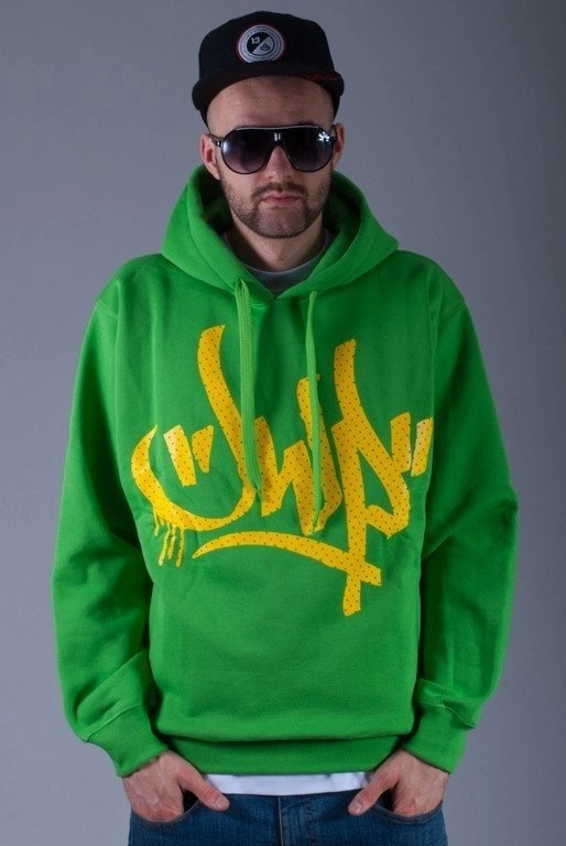 JWP BLUZA Z KAPTUREM DOT GREEN