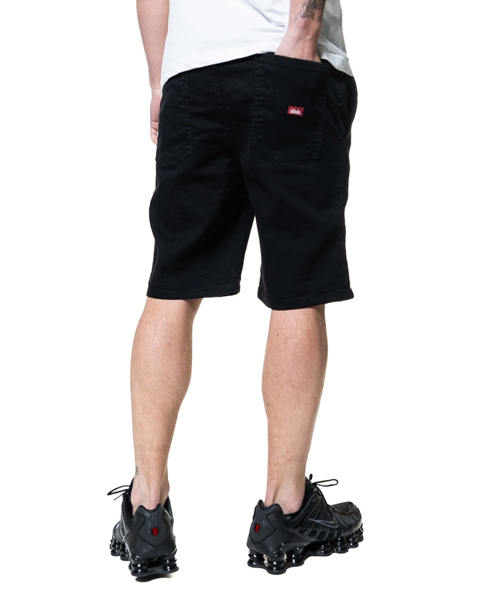 Spodenki Krótkie Jeans Elade Patch Logo Czarne