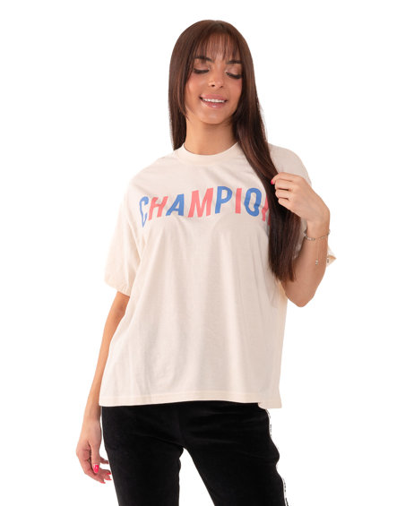 Koszulka Damska Champion 115994 Beżowa
