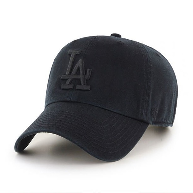 47 BRAND CAP MLB LOS ANGELES DODGERS BLACK-BLACK