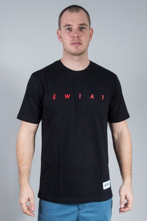 Alkopoligamia Koszulka T-shirt Świat Black