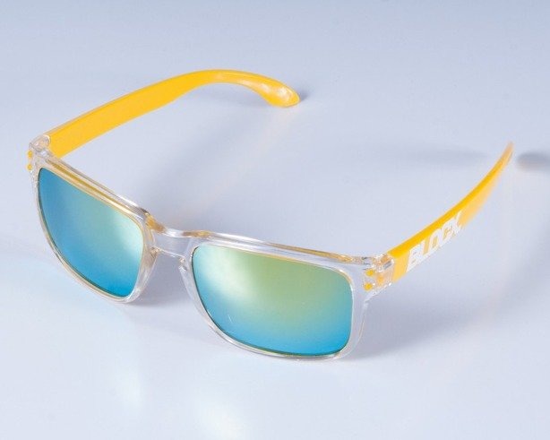BLOCX OKULARY SQUARE CLEAR YELLOW COL