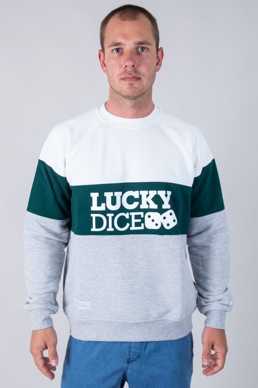Bluza Lucky Dice 3panels White-Green