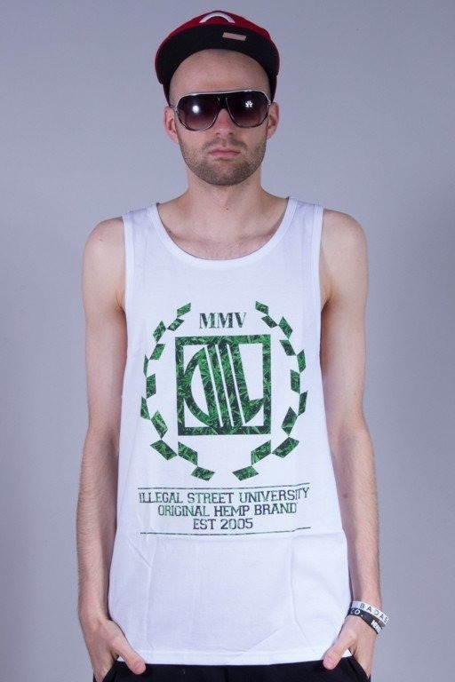 DIIL TANK TOP  WEED WHITE