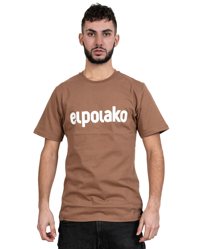 Koszulka El Polako Basic Brązowa