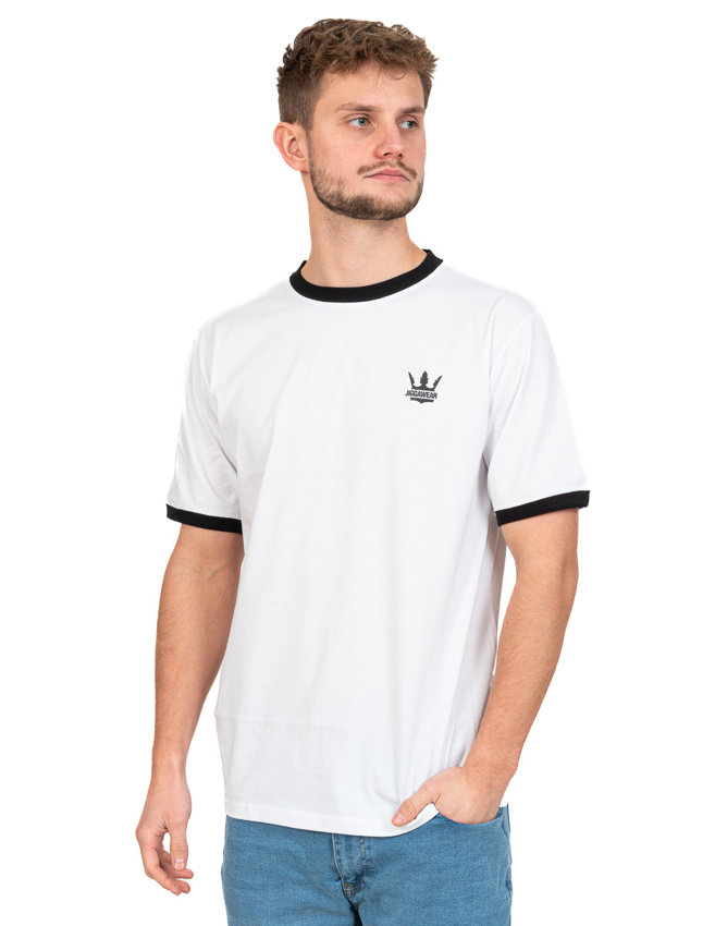 Koszulka Jigga Wear Contrast Biała / Czarna