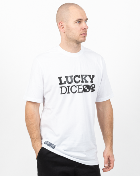 Koszulka Lucky Dice Logo One White
