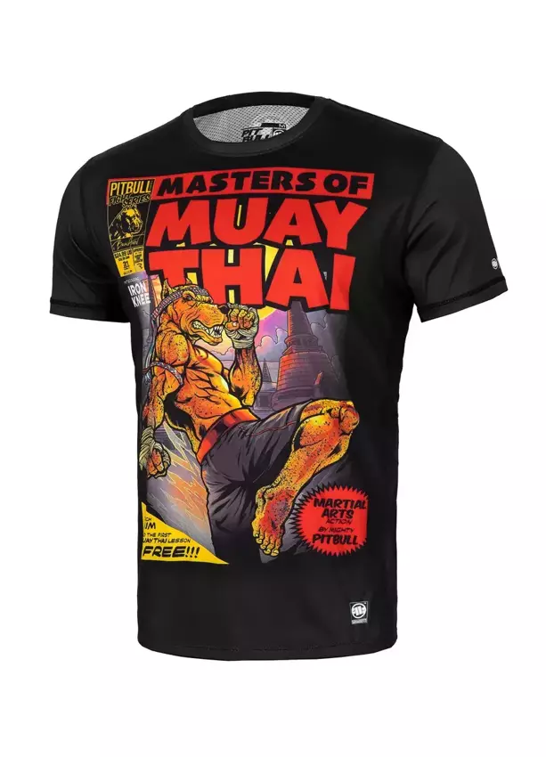 Koszulka Pit Bull Mesh Masters Of Muay Thai Czarna