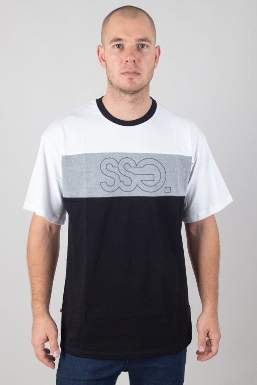 Koszulka SSG Triple Outline White-Black