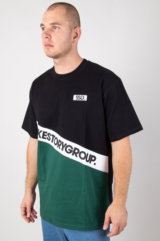 SSG Smoke Story Group Koszulka T-shirt Slant Black-Green