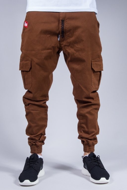 STOPROCENT PANTS CHINO JOGGER ARMY BROWN