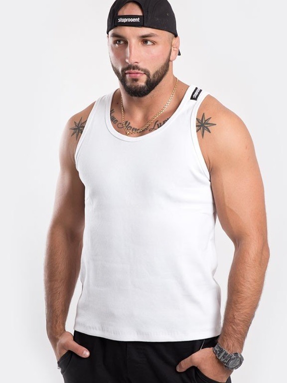 STOPROCENT TANK TOP SHORT CLASSIC16 WHITE
