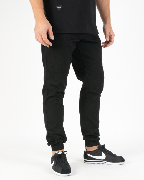 Spodnie Bor Jeans Jogger Classic B Logo Black