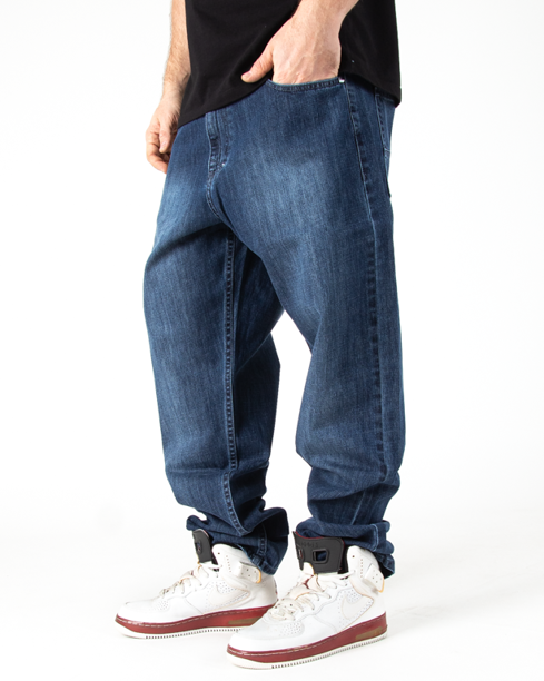 Spodnie Jeans Mass Baggy Slang Dark Blue