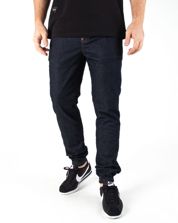 Spodnie Jogger Moro Mini Paris Pocket Ciemne Pranie Jeans